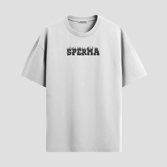 Black Sperma Tee - White